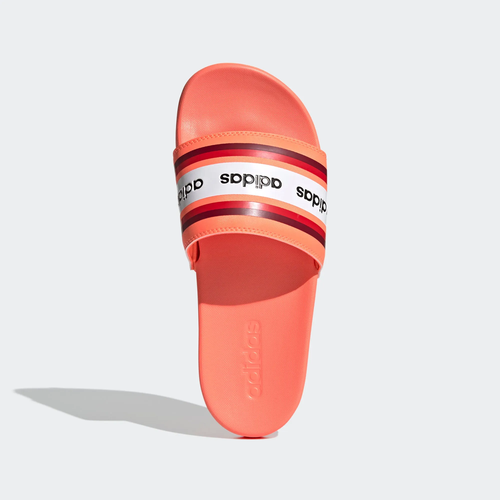Adidas Adilette Cloudfoam "Farm Rio Stripe" (Signal Coral/Burgundy/ White)(EG1865)