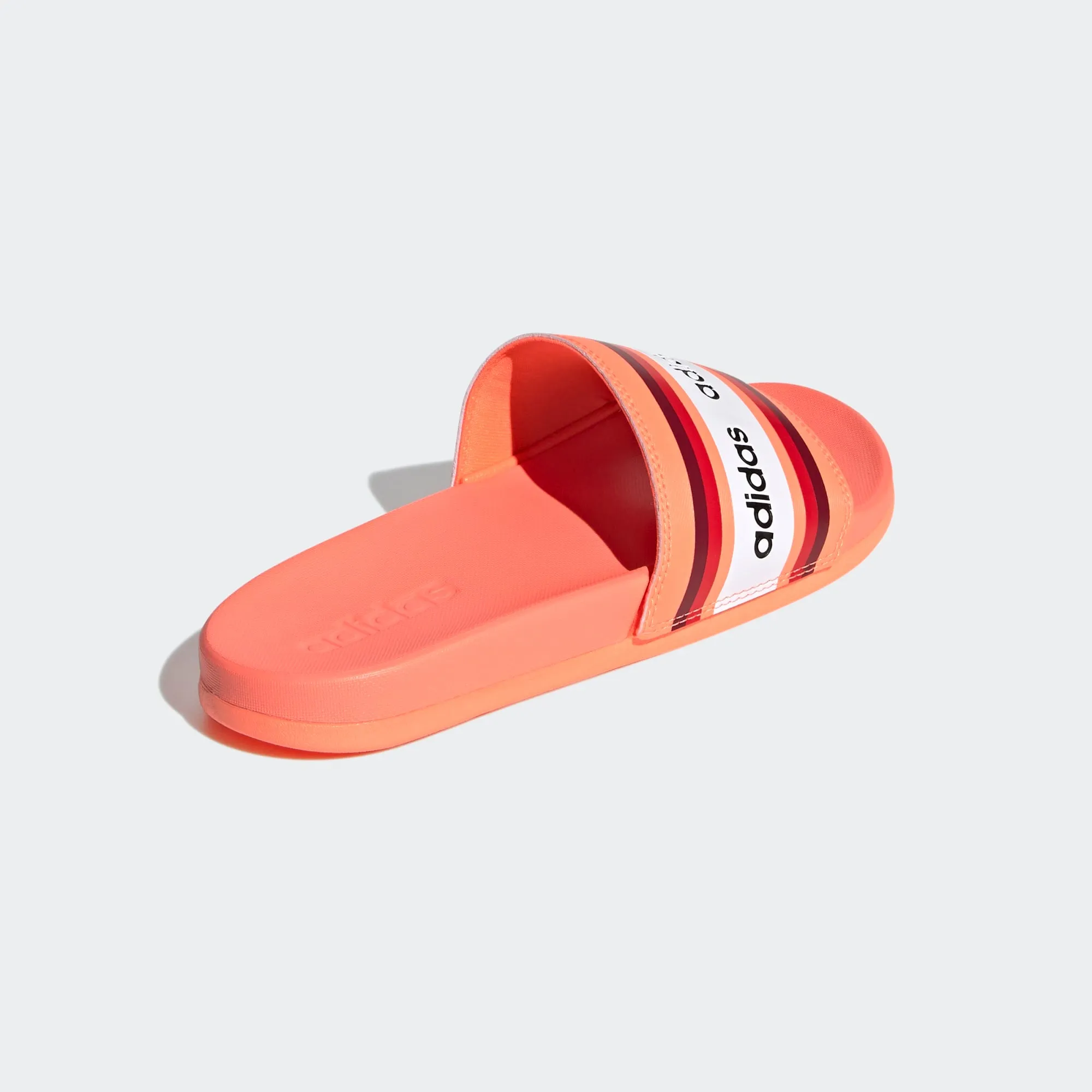 Adidas Adilette Cloudfoam "Farm Rio Stripe" (Signal Coral/Burgundy/ White)(EG1865)