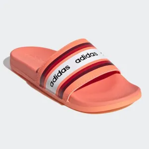 Adidas Adilette Cloudfoam "Farm Rio Stripe" (Signal Coral/Burgundy/ White)(EG1865)