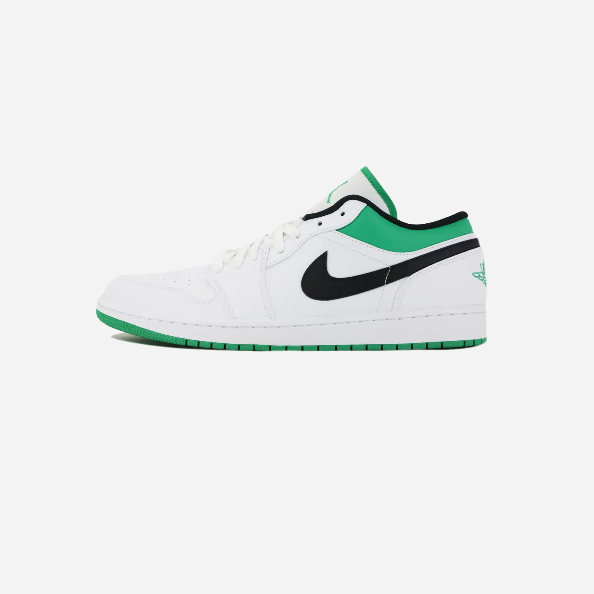 Air Jordan 1 Low White Lucky Green Black