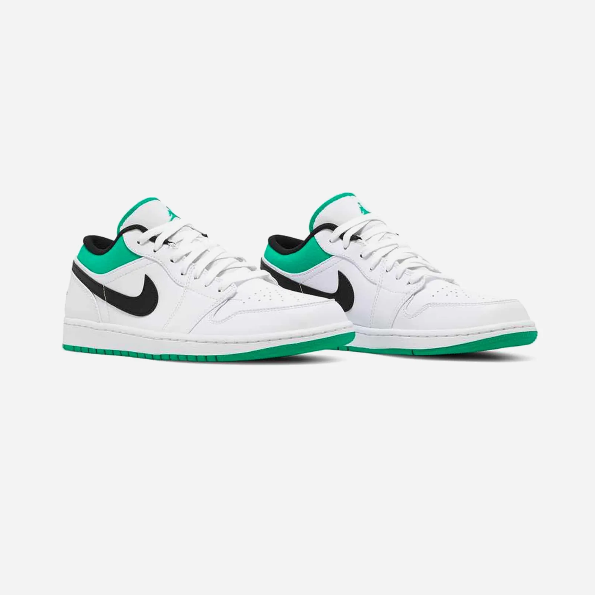 Air Jordan 1 Low White Lucky Green Black