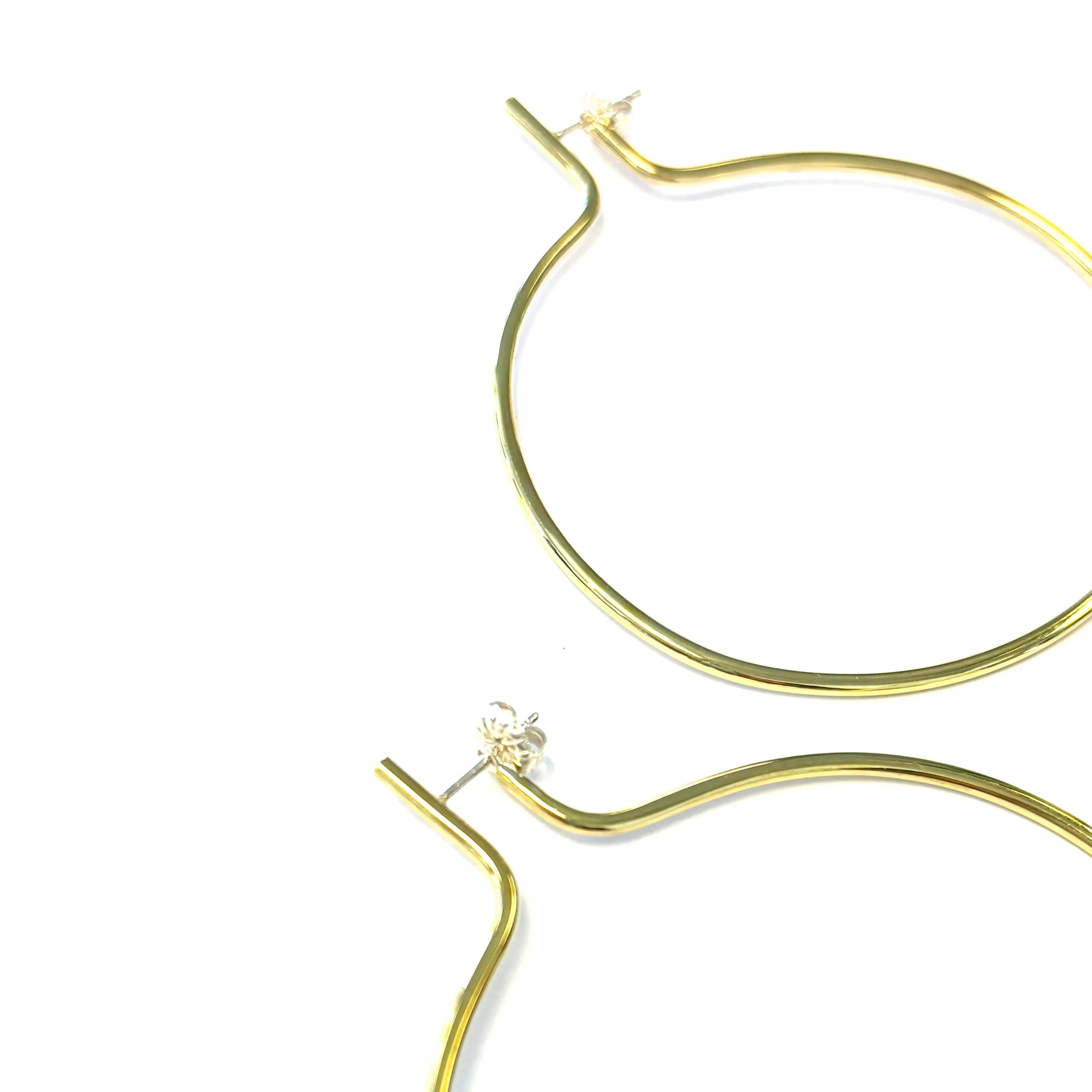 'Armille Hoops' Polished Brass