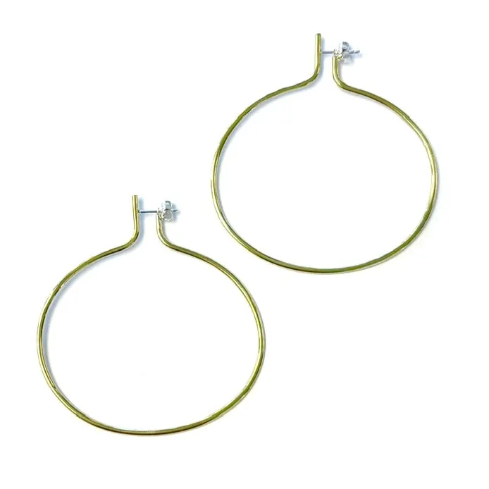'Armille Hoops' Polished Brass