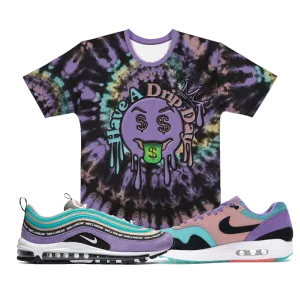 CRXWN | Drip or Dye Custom Tie Dye Crew Neck Jersey Tee Have a Drip Day