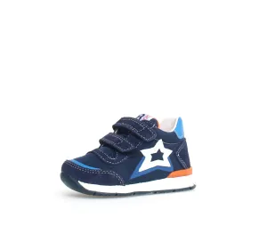 Falcotto New Ferdi | Suede Navy/Orange Low Sneakers