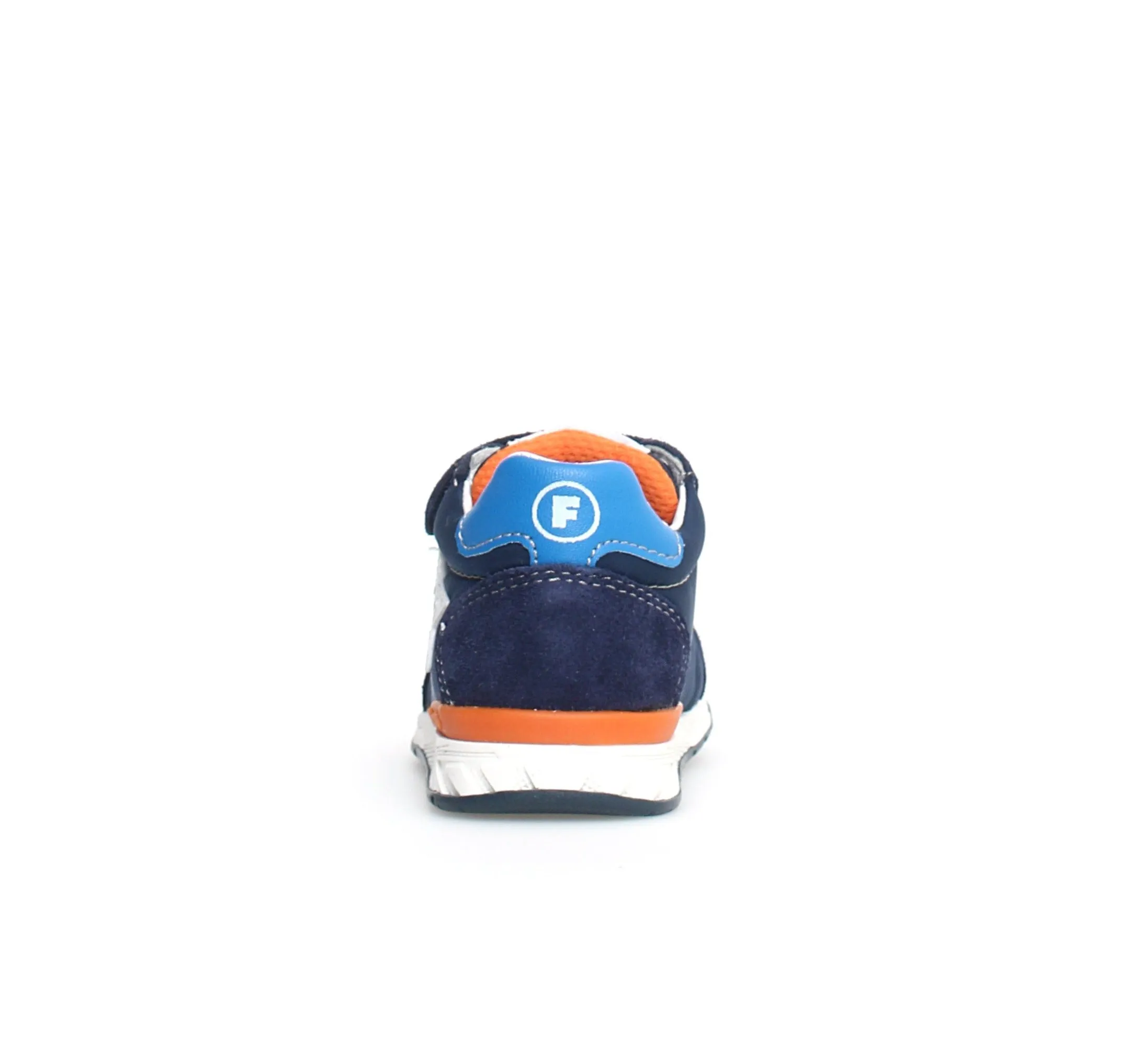 Falcotto New Ferdi | Suede Navy/Orange Low Sneakers
