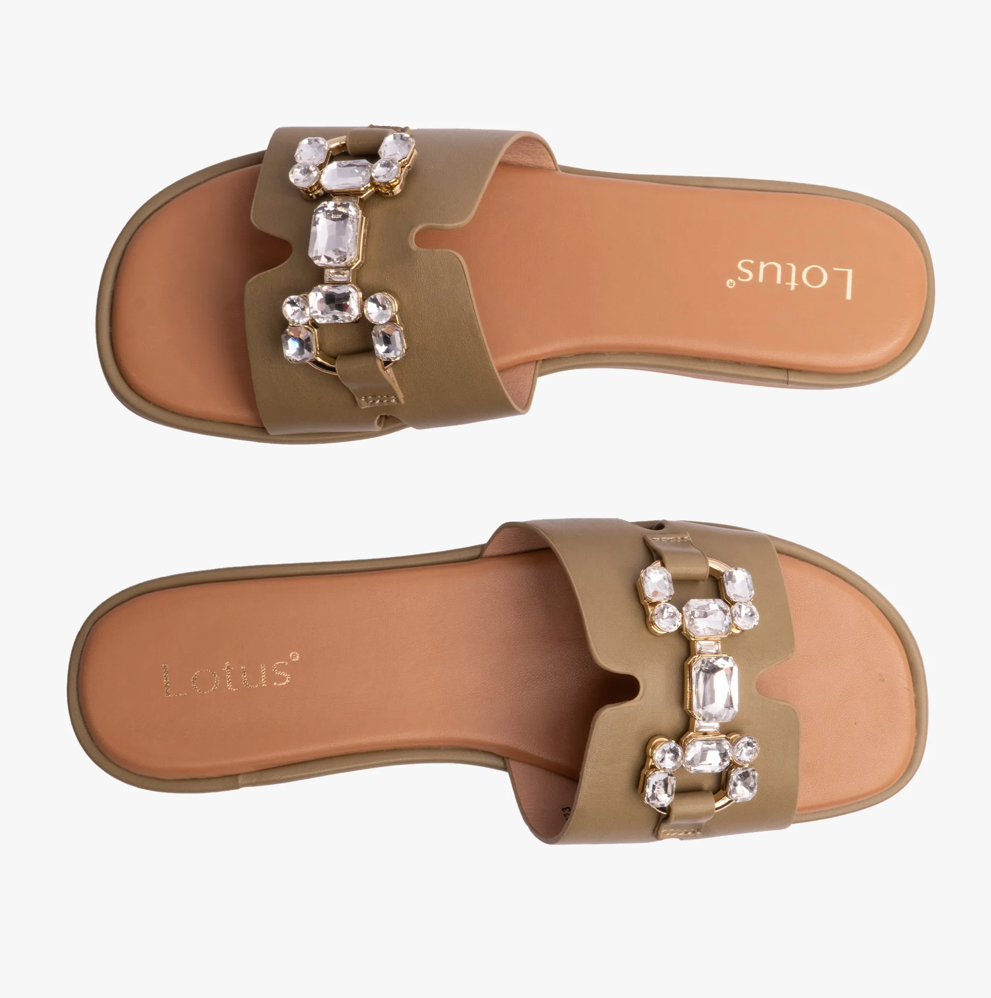 FANO Womens Sandals Green