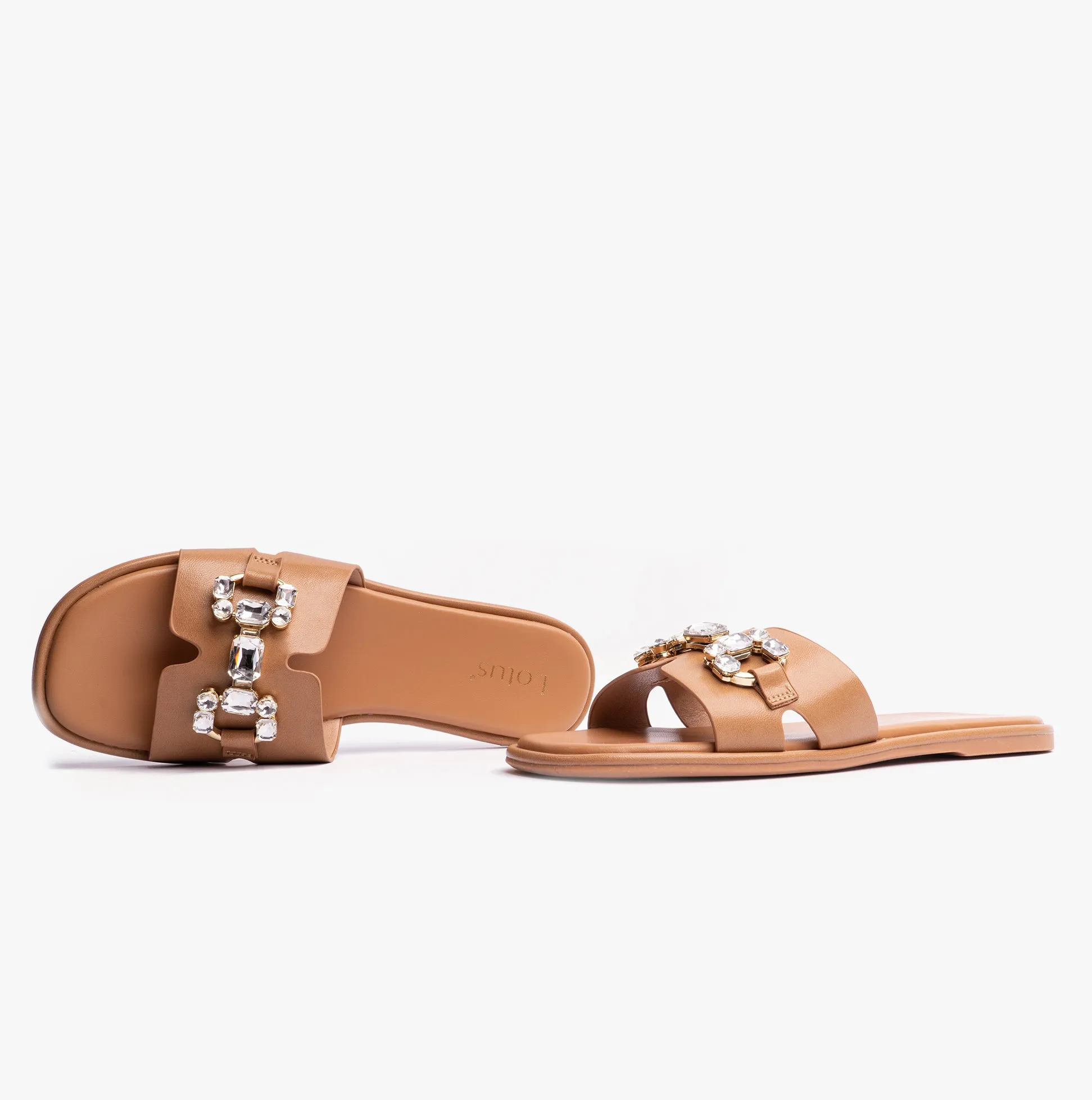 FANO Womens Sandals Tan