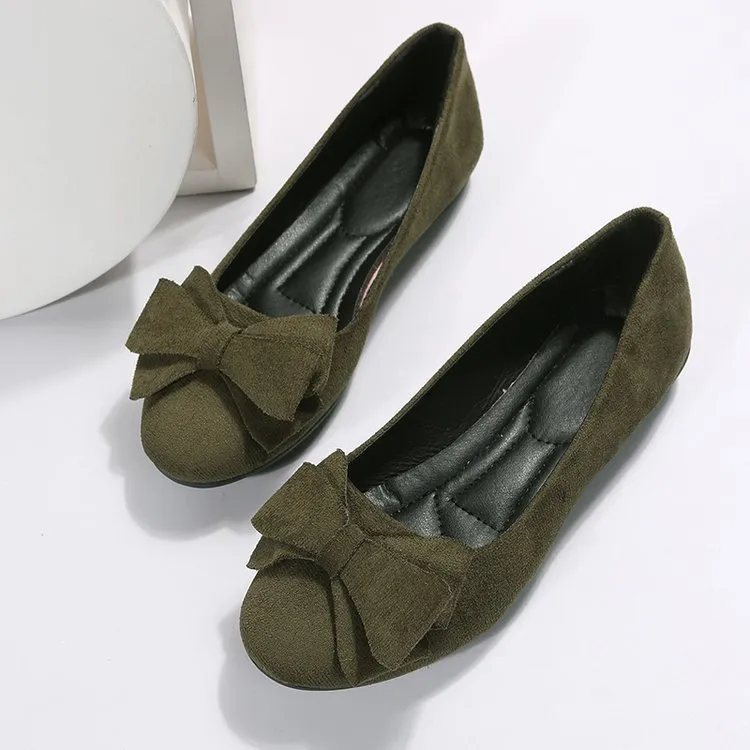 Fashion Bowknot Round Toe Flats