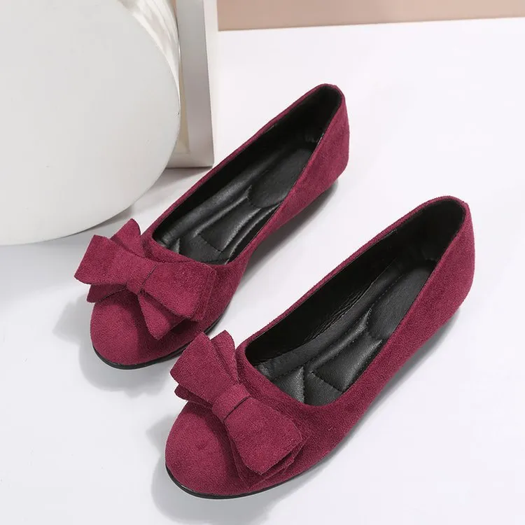 Fashion Bowknot Round Toe Flats