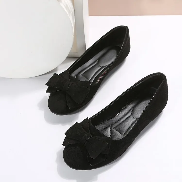 Fashion Bowknot Round Toe Flats