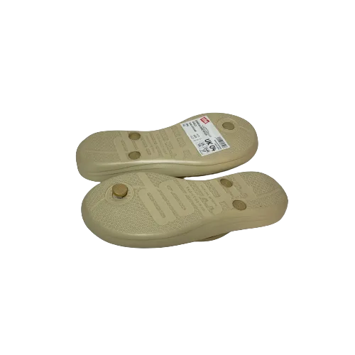 Fitflop Gold Rubber Ergonomic Flip-Flops | Like New |