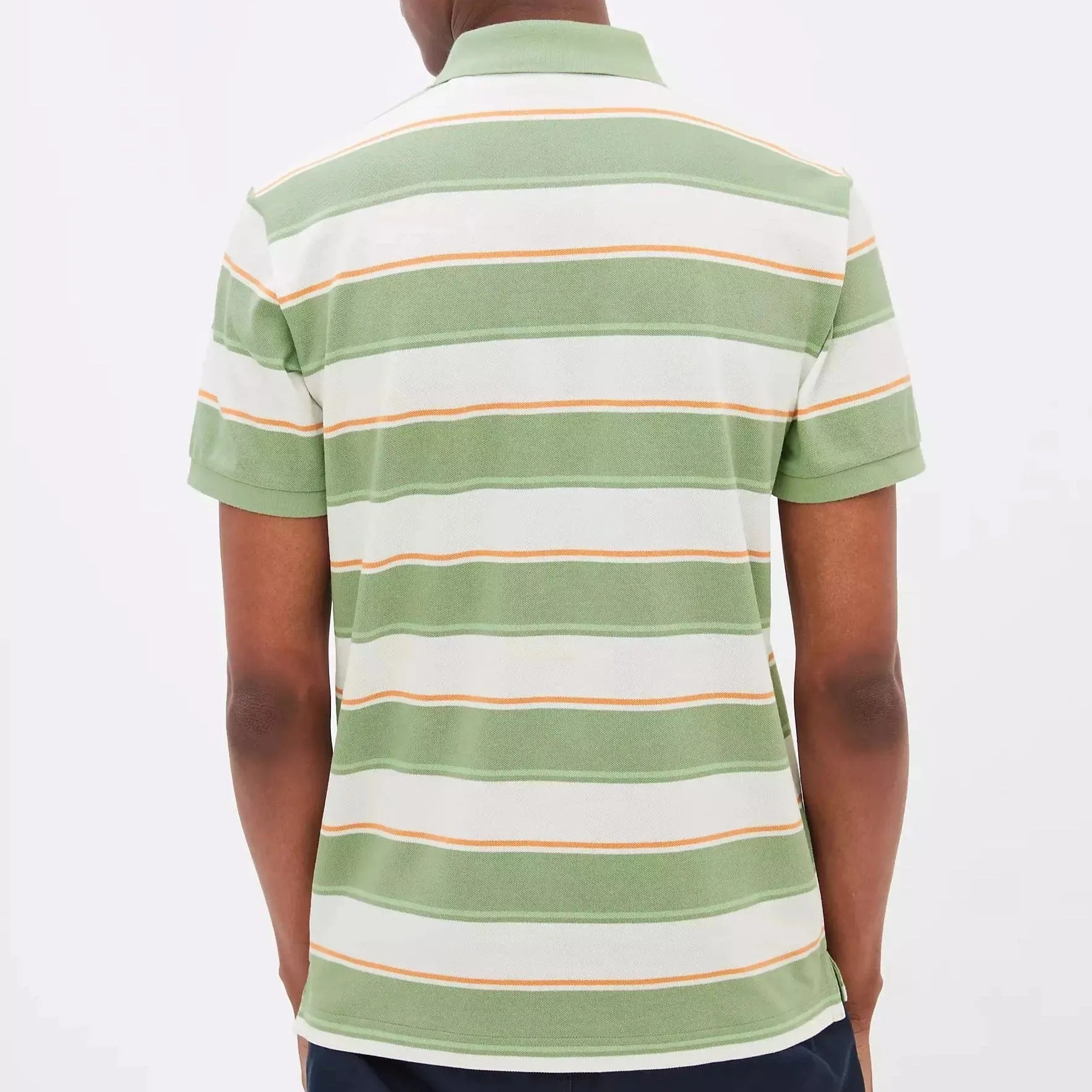 GANT Multistripe Pique Polo Shirt, 362 – Kalamata Green