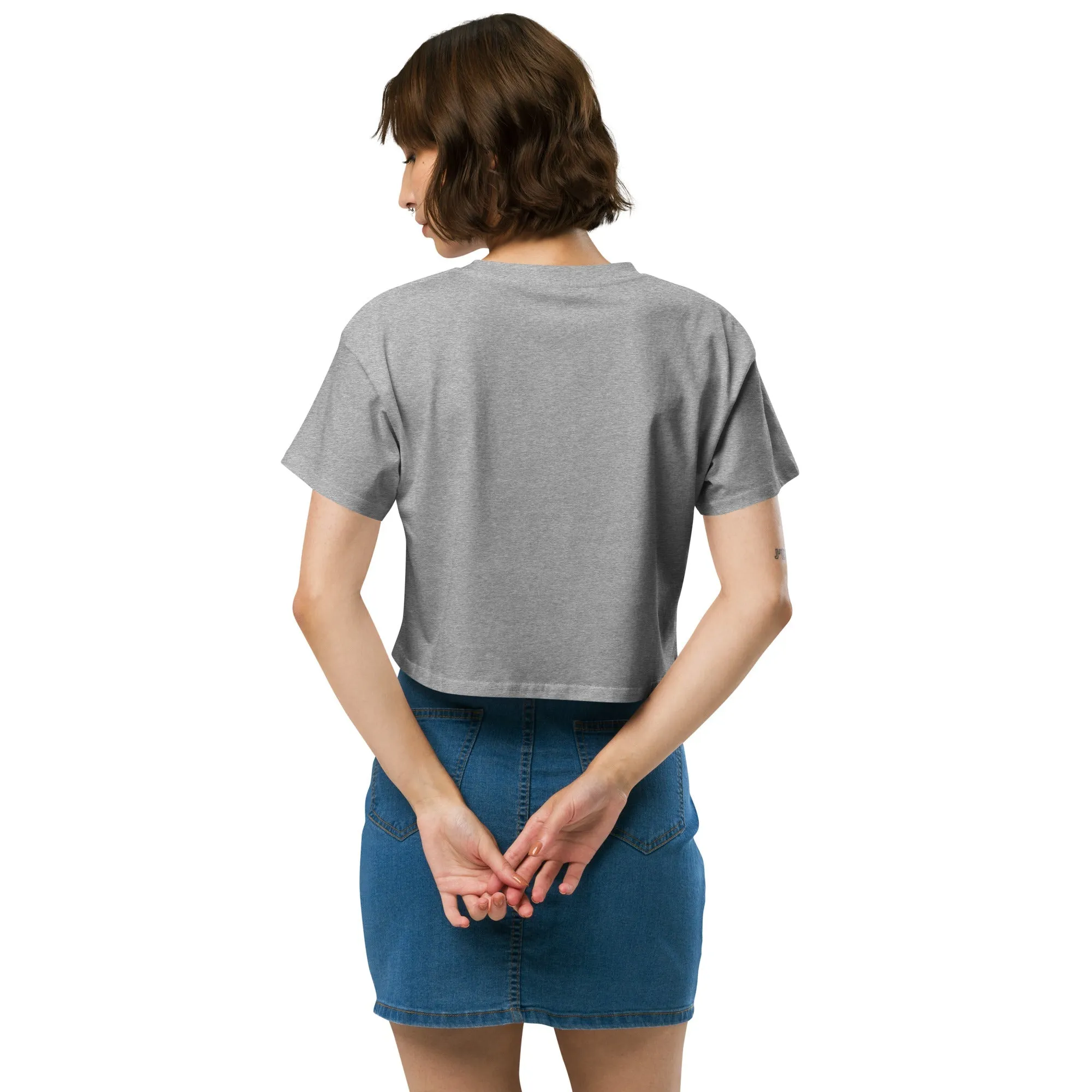 Johnny Xtreme (Skateboarding 2.0) Embroidered Women’s Crop Top