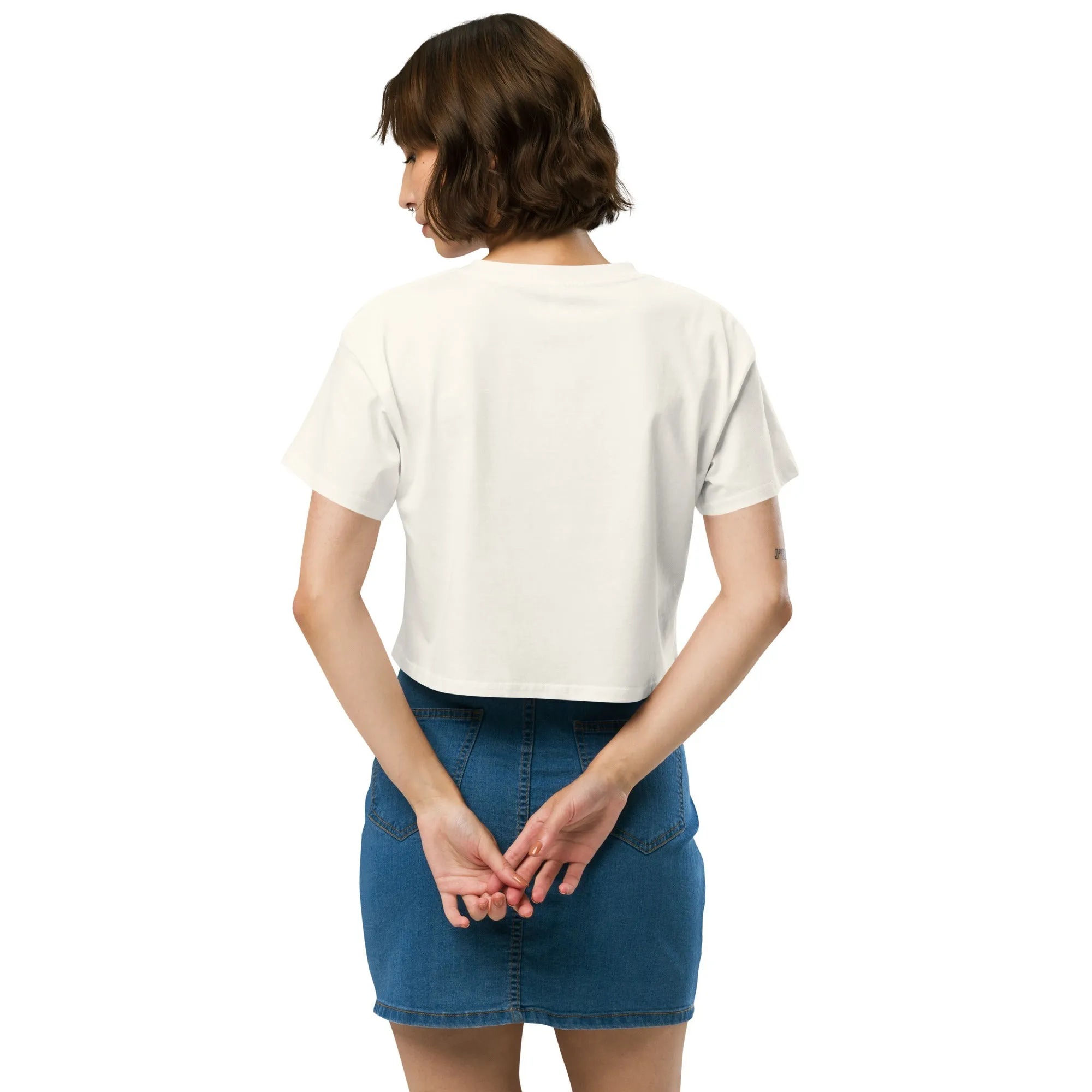 Johnny Xtreme (Skateboarding 2.0) Embroidered Women’s Crop Top