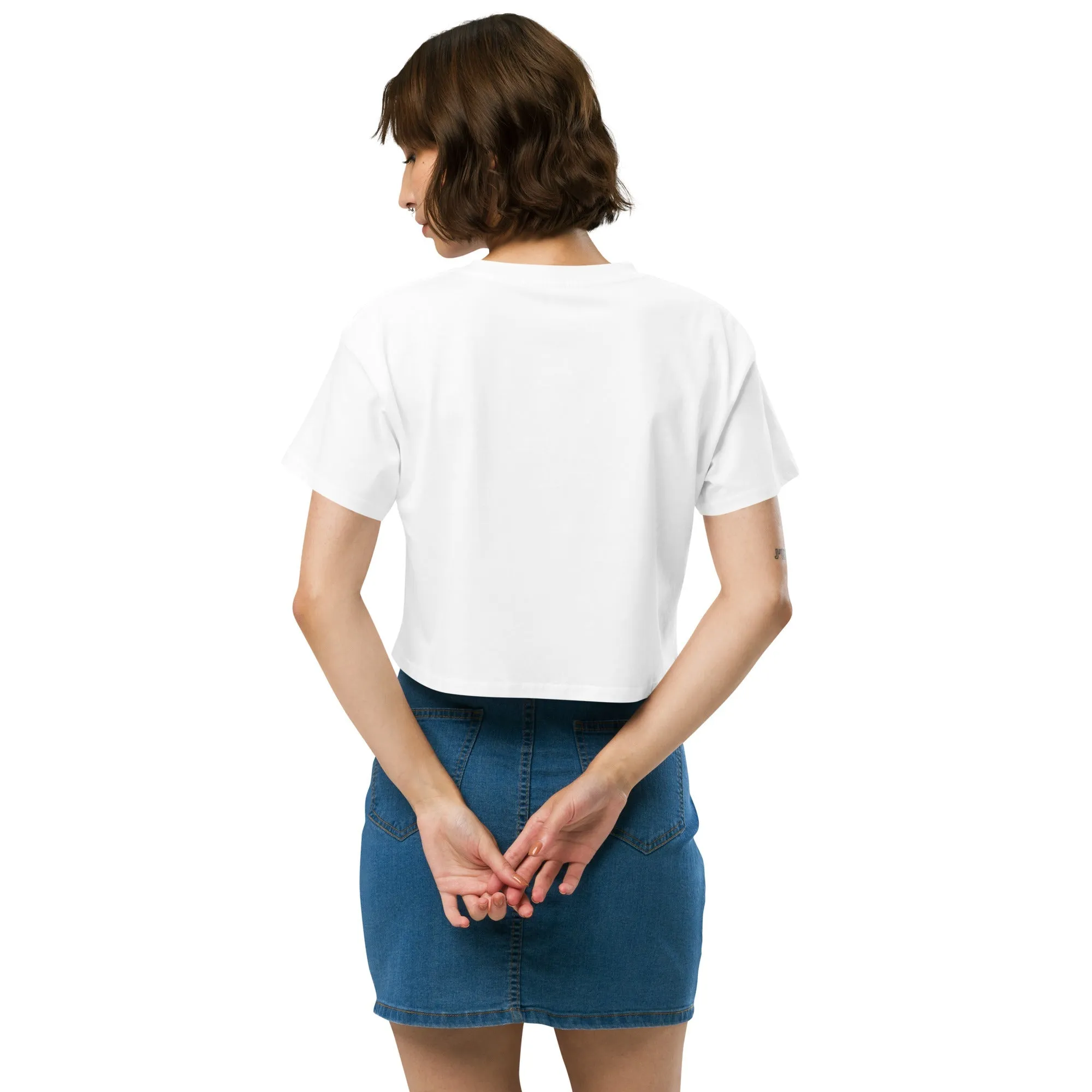 Johnny Xtreme (Skateboarding 2.0) Embroidered Women’s Crop Top