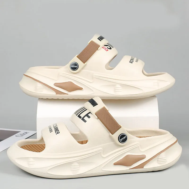 🎉Last day for limited time discounts🎉Chunky Padded Sandals With A Swell-like Grip🌟 Walk on Clouds This Summer! 🌈（The more you buy, the higher the discount）