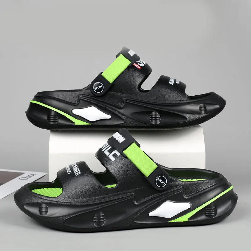 🎉Last day for limited time discounts🎉Chunky Padded Sandals With A Swell-like Grip🌟 Walk on Clouds This Summer! 🌈（The more you buy, the higher the discount）