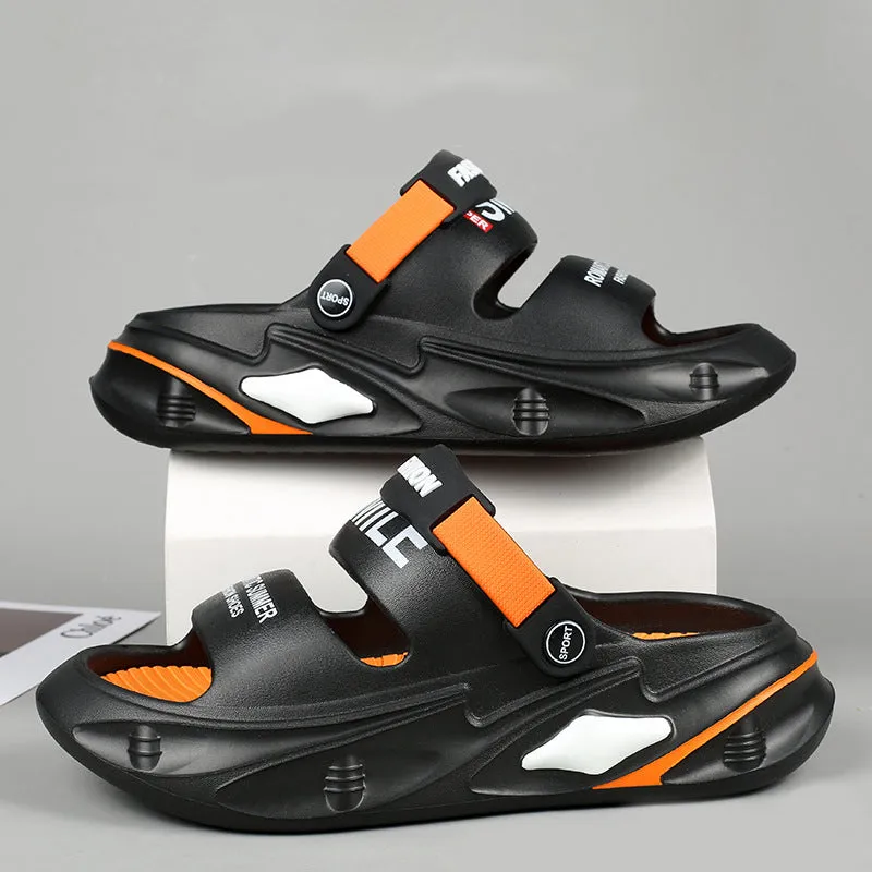 🎉Last day for limited time discounts🎉Chunky Padded Sandals With A Swell-like Grip🌟 Walk on Clouds This Summer! 🌈（The more you buy, the higher the discount）