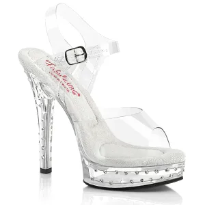 MAJESTY-508SDT Fabulicious 5" Majesty Clear Sexy Shoes (Posing Shoes)