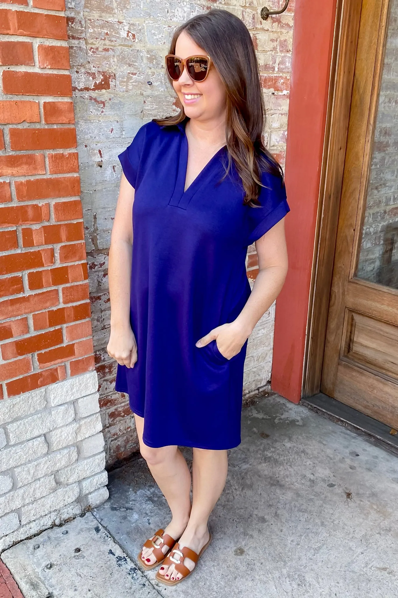 Navy Ease Dress
