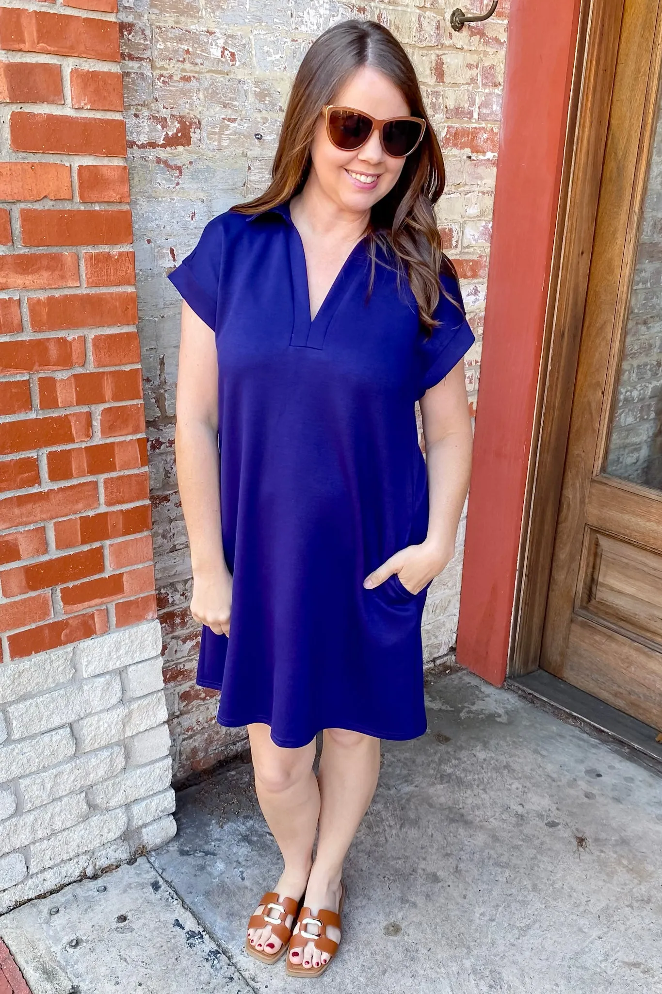 Navy Ease Dress