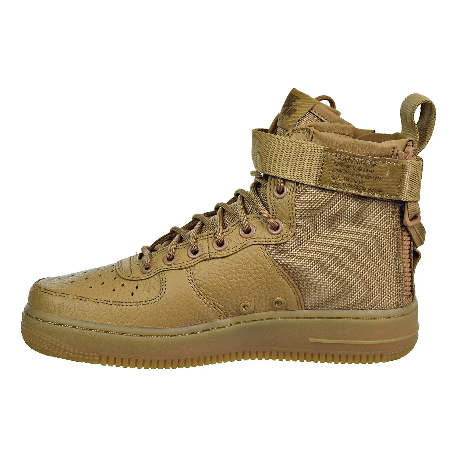 Nike SF Air Force1 Womens Sneakers Elemental Gold/ Elemental Gold or Fondamental