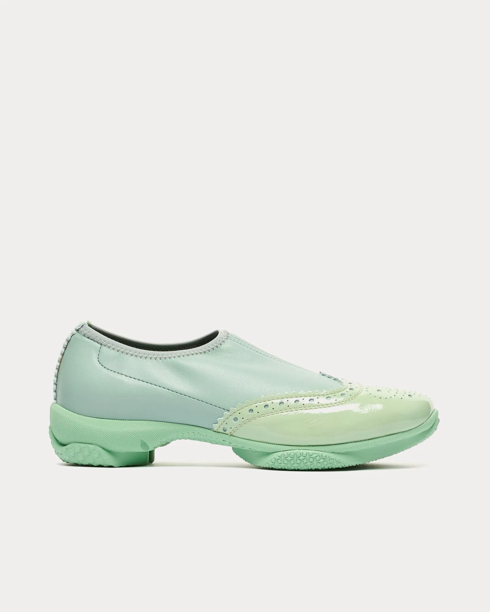 Sonia Brogues Teal / Sea Foam Slip Ons