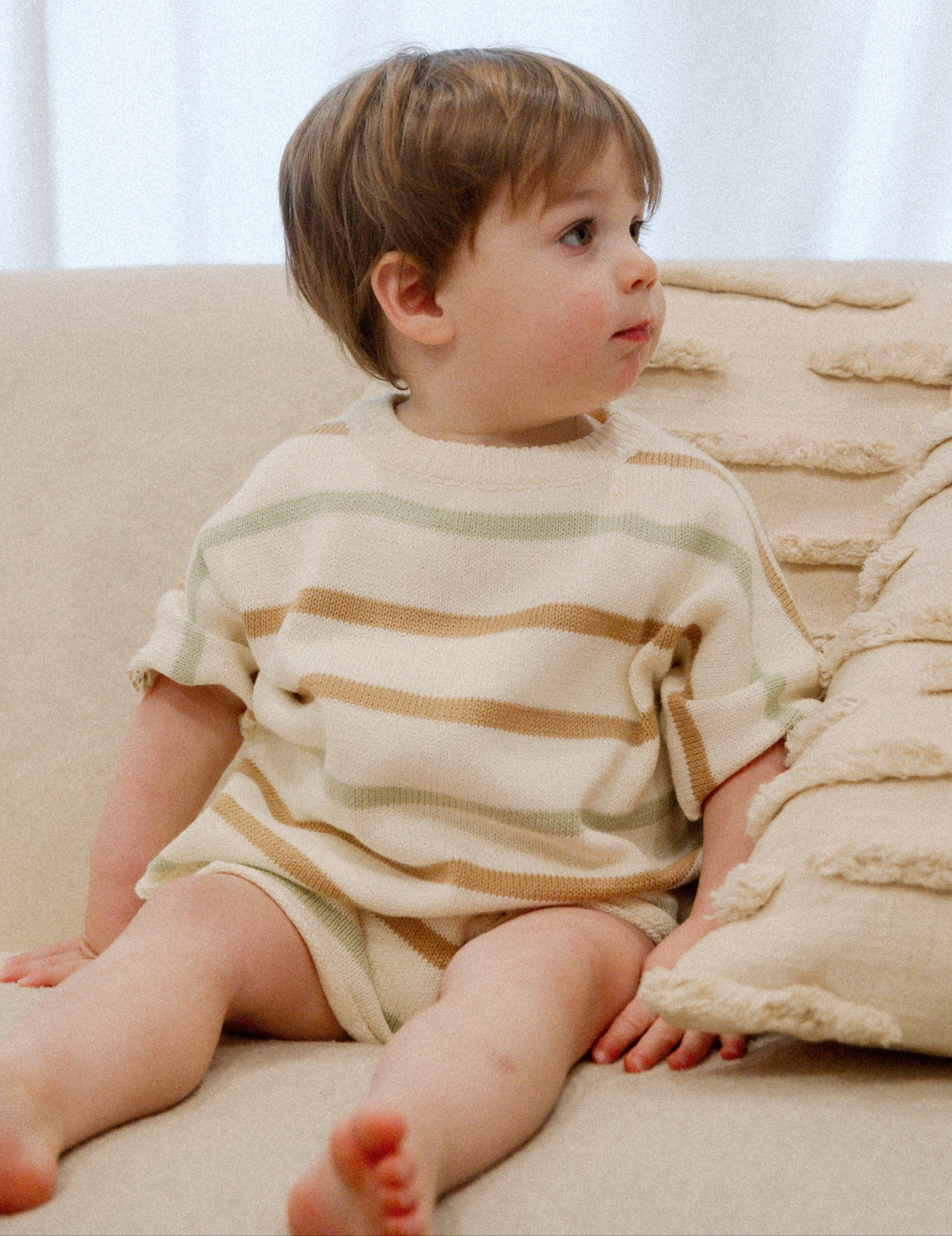 Summer Knit Set in Stripes