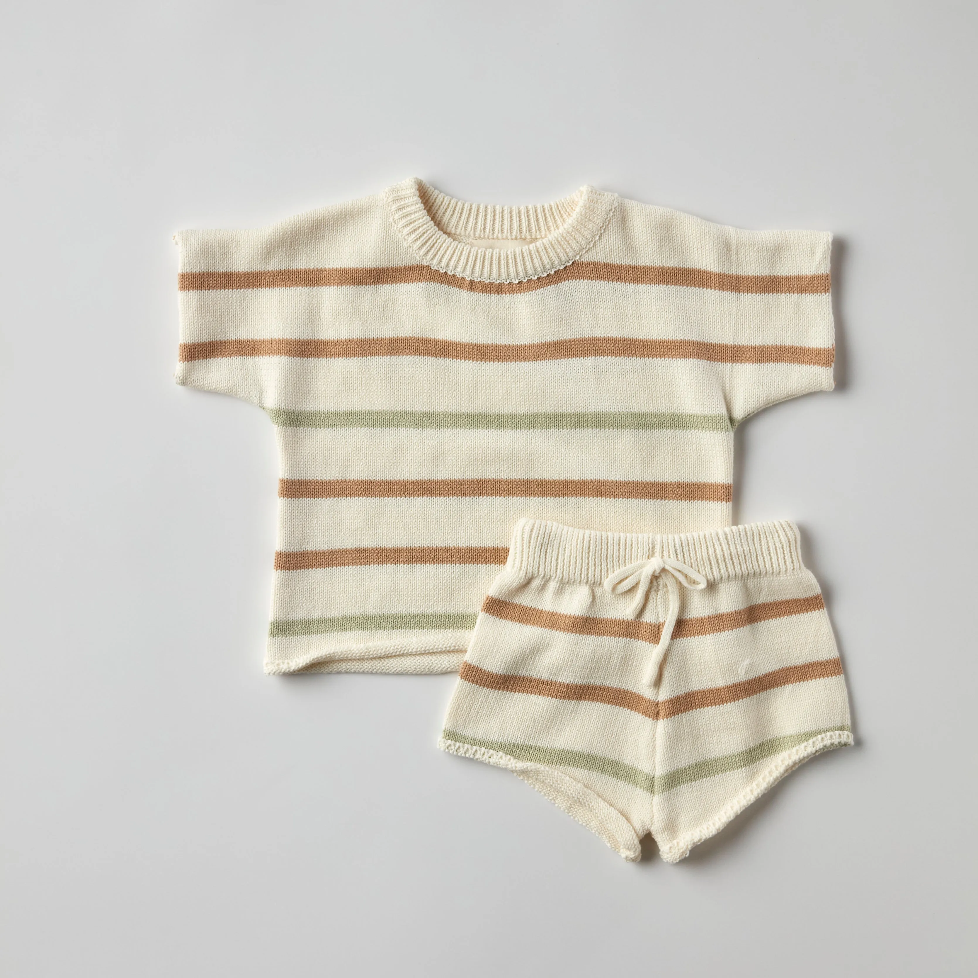 Summer Knit Set in Stripes